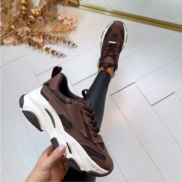 STEVE MADDEN SNEAKER POSSESSION 0033 GROUND COFFEE