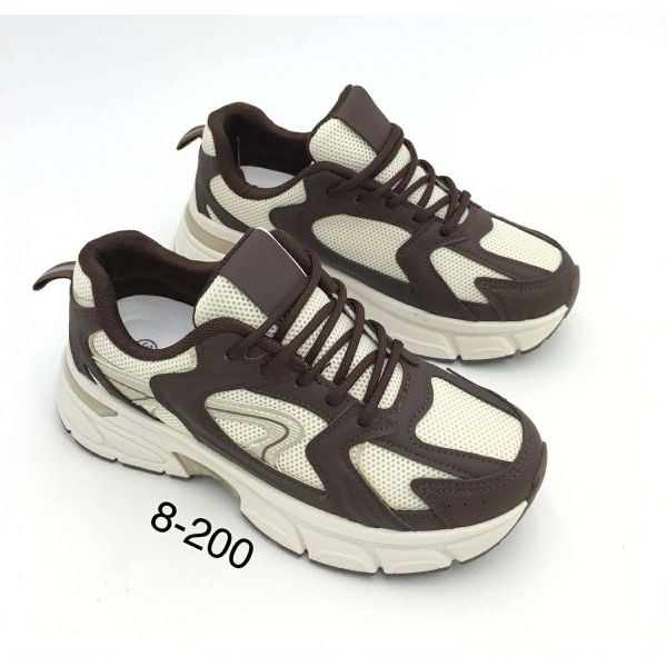 SWIRL SNEAKER 8-200 BROWN