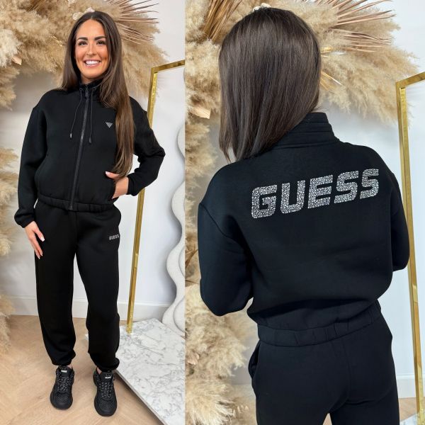 GUESS CECILIA RHINESTONE VEST V4BQ14 K7UW2 JBLK BLACK