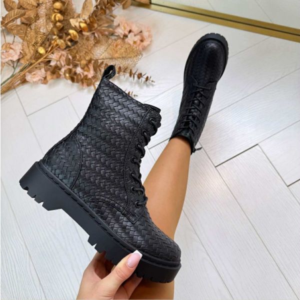 BRAIDED BOOT A-936 BLACK