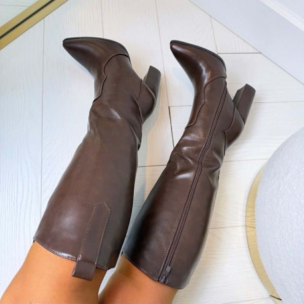 PLAIN HEEL LAARS 6010-A203 BROWN/PU