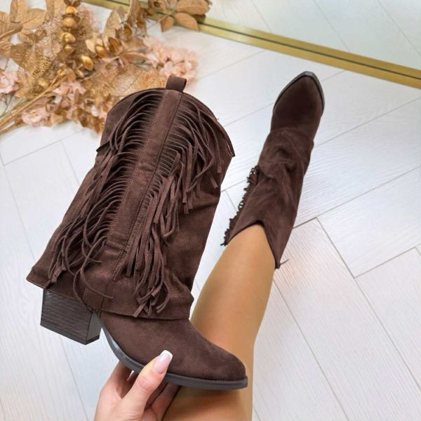 FIEN FRINGE BOOT 00-021 BROWN