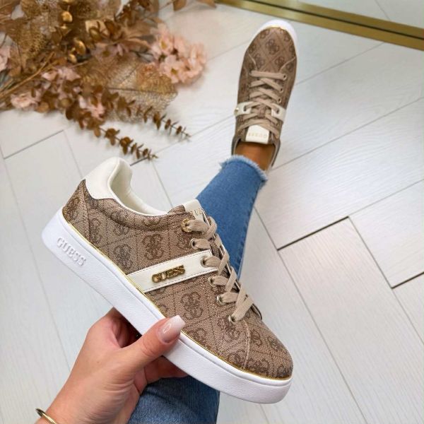 GUESS LOGO SNEAKER FLFBTZFAL12 BEIGE