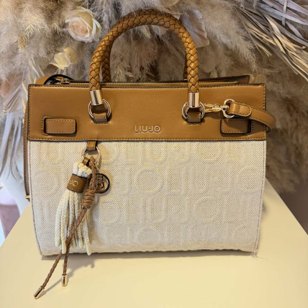LIU JO MANH SHOPPING BAG AA6246 T381A NATURALE