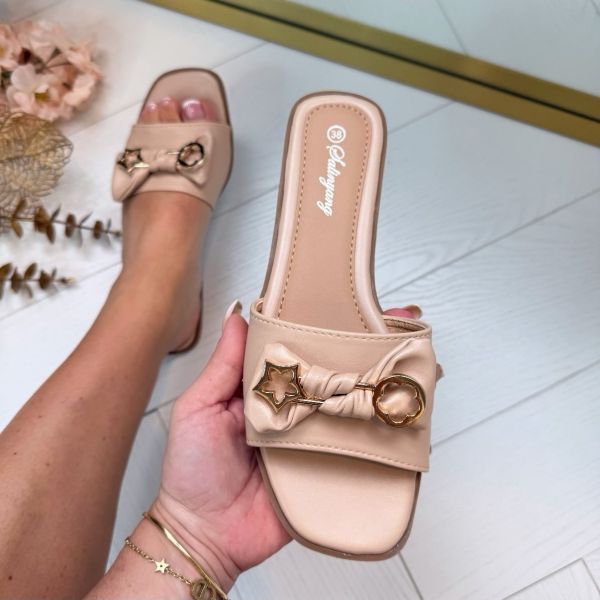 *SALE* BLOOM SLIPPER HY4448 NUDE