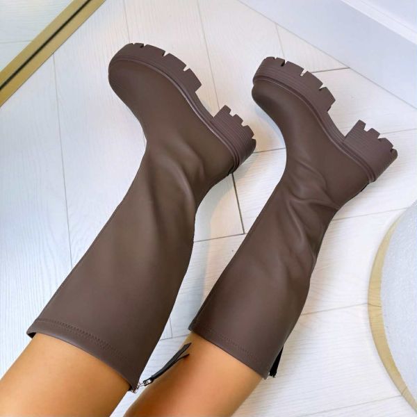 FANNY ZIP BOOT XJ-976 KHAKI