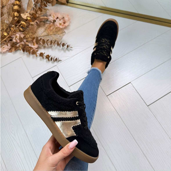 LA STRADA SNEAKER 2404032-4001 BLACK TEDDY