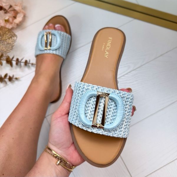 *SALE* FENNA SLIPPER GQ8-056 BLUE