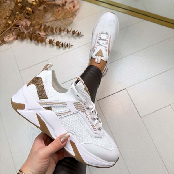 GUESS NEW SOCK RUNNER FLPGENFAP12 WHITE