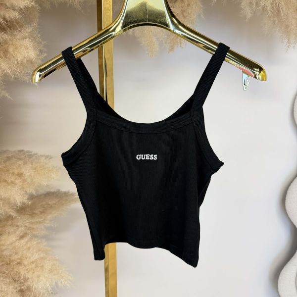 GUESS STELLA RIB TANK TOP V6GP16K3180 JBLK