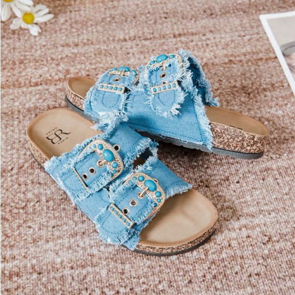 DENIM SLIPPER LS-625 BLUE