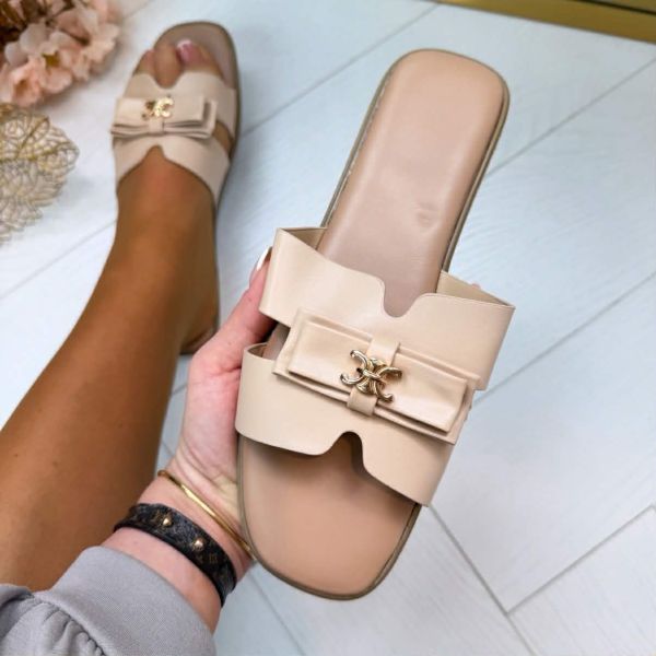 GREEK SLIPPER H011-PL BEIGE