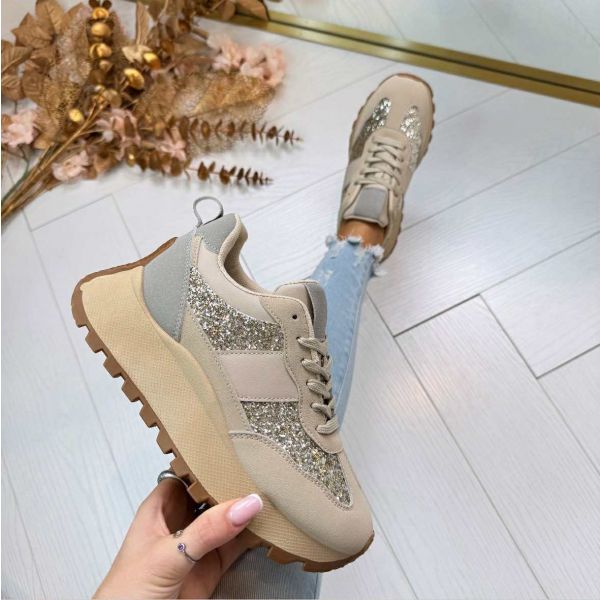 MINA SNEAKER 25801 BEIGE