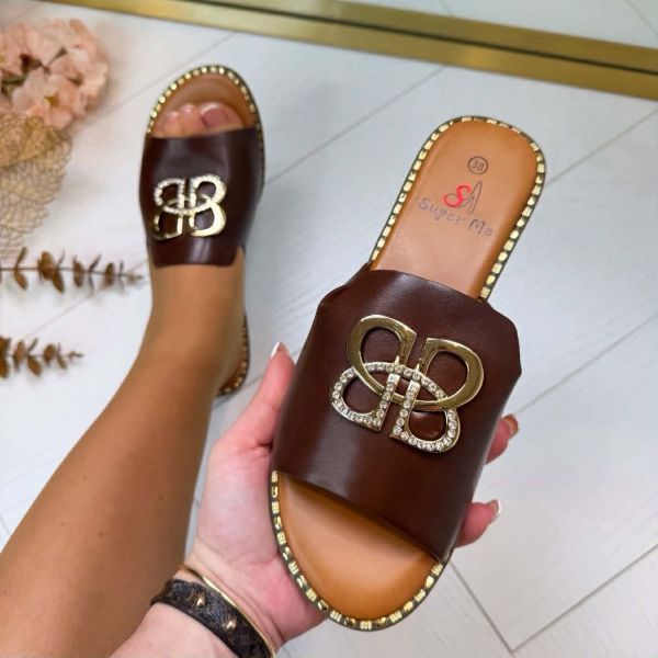 BIBI SLIPPER CH017 BROWN
