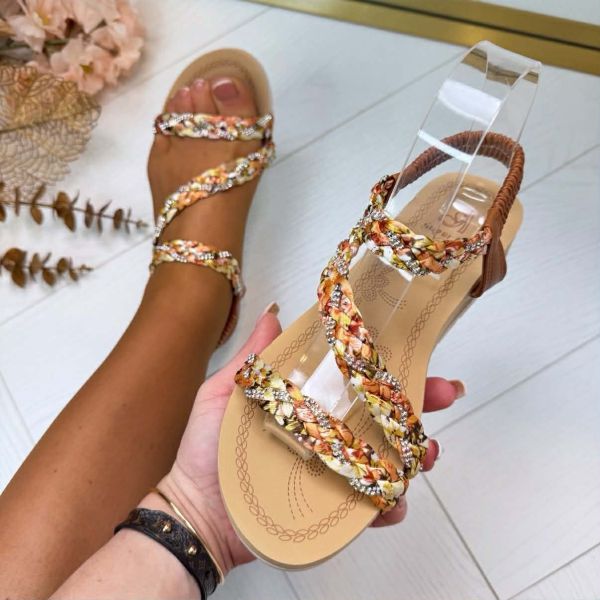 VLECHT SANDAAL AM319 CAMEL