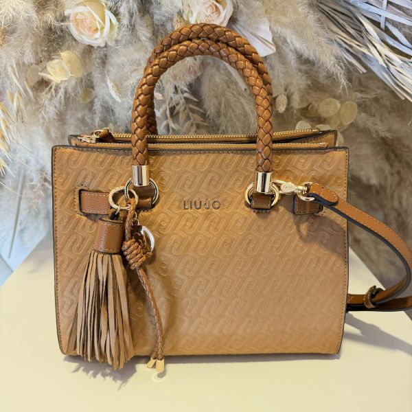 LIU JO MANH BOSTON BAG AA6069 T384A SEQUOIA