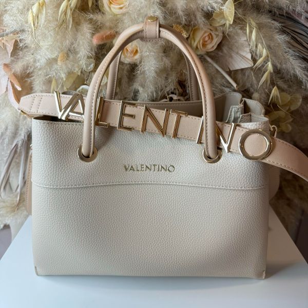 VALENTINO BAGS ALEXIA TOTE BAG A802 ECRU