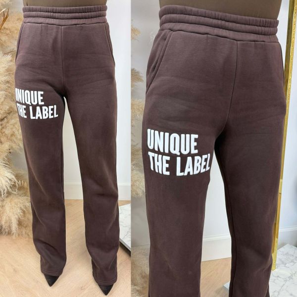 UNIQUE THE LABEL JOLEEN JOGGER PANTS CACAO