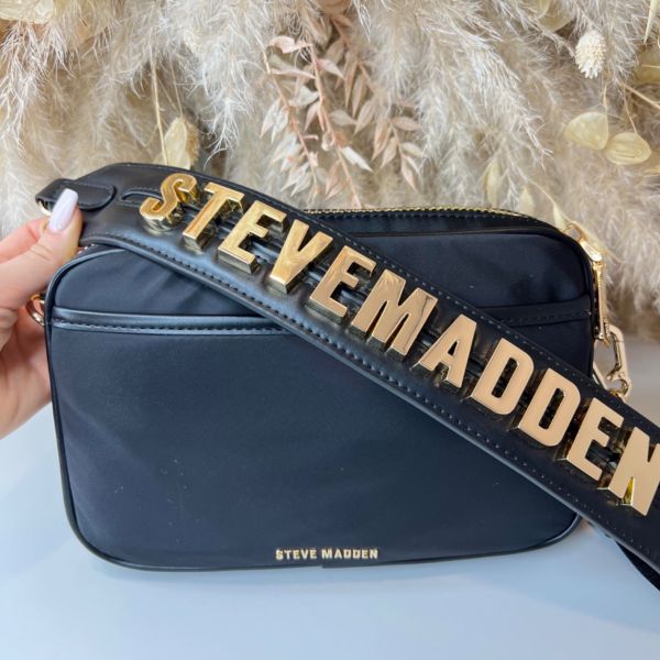 STEVE MADDEN BBANKS CROSSBODY BAG 1126 BLACK/GOLD