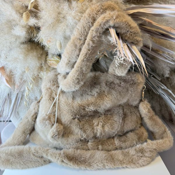 FAKE FUR SHOPPER 2010 APRICOT