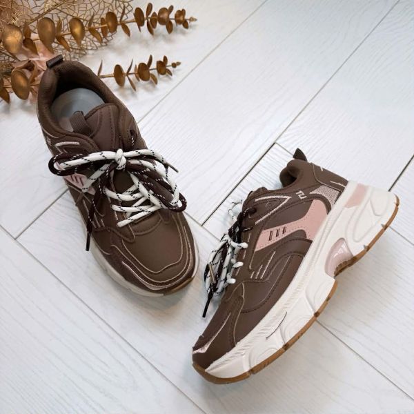 **LAATSTE MAAT 37**  NORA SNEAKER C-3905 PINK/BROWN