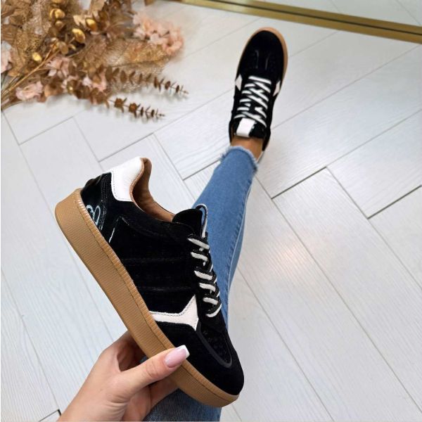 DWRS MIRABEL VERNIZ SNEAKER B11548-03 BLACK/OFFWHITE