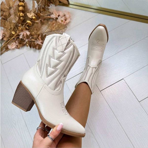 *SALE* PRINTY BOOT T-288 BEIGE