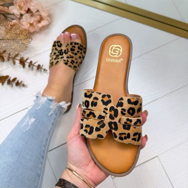 *SALE* BESTIE SLIPPERS M36 LEOPARD
