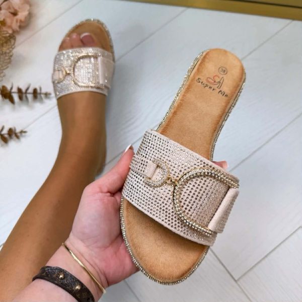 SPARKLY SLIPPER 22-75 BEIGE