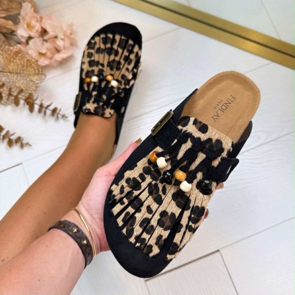 *SALE* KRAALTJES FRINGE INSTAPPER Y23-68 BLACK