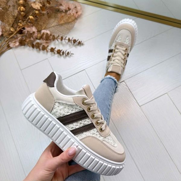KANT STRIPE SNEAKER 9178 BEIGE