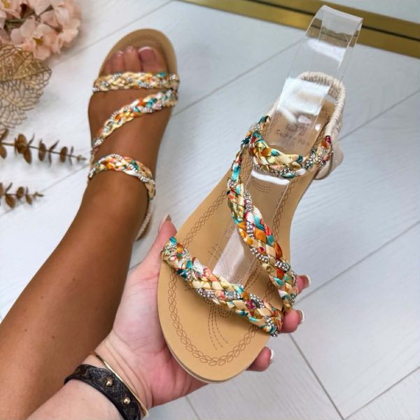 VLECHT SANDAAL AM319 BEIGE