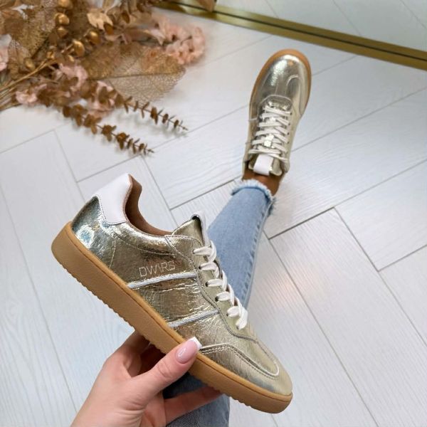 DWRS POONA CRACKLED SNEAKER B11456-51 CHAMP/OFFWHITE