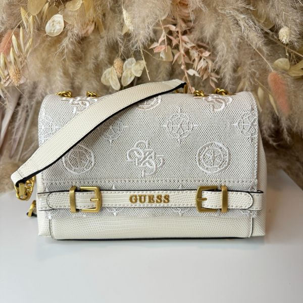 GUESS SESTRI LOGO CONVERTIBLE BAG CL900121 NSL BEIGE