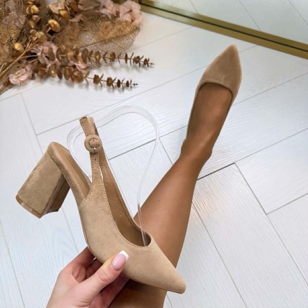 BEAUTY HEEL L-63 KHAKI