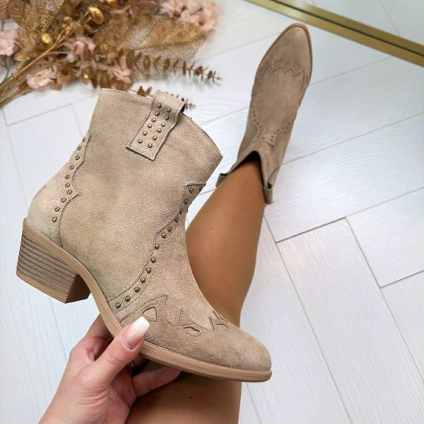 NEW STUDS BOOT DES8011 KHAKI