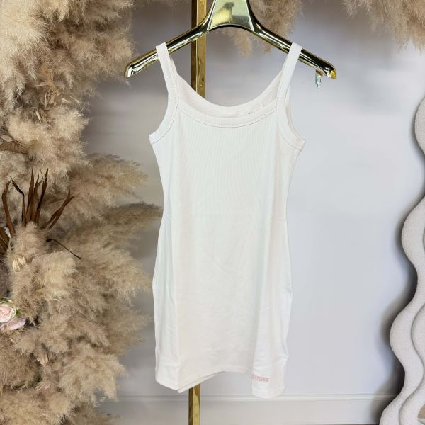 GUESS STELLA RIB SHORT DRESS V6GK11K3181 G018 OFF WHITE
