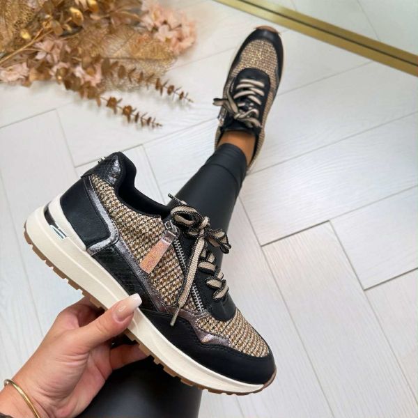 LA STRADA SNEAKER 2404318-1001 BLACK/BEIGE