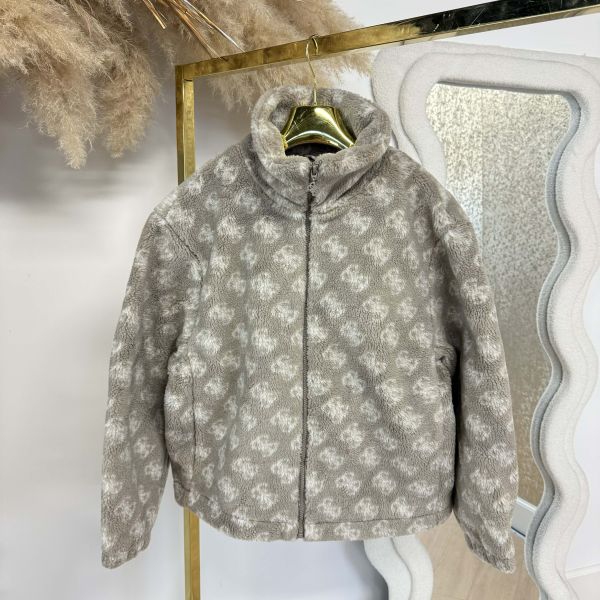 GUESS LOUISE SHERPA JACKET V6RL05KD882 FNL9 TAUPE