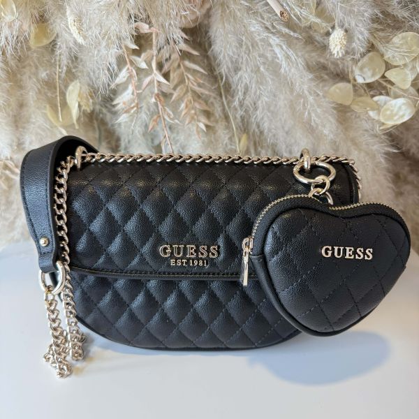 GUESS ATABEY CONVERTIBLE BAG QG9894210 BLACK