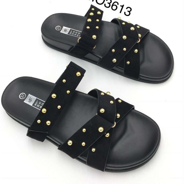 GOLDY SUEDINE SLIPPER MO3613 BLACK
