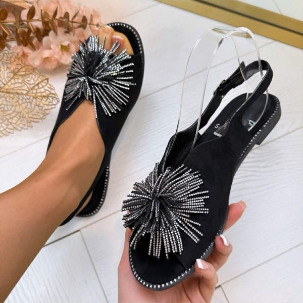 POMPOM SANDAAL CH026 BLACK