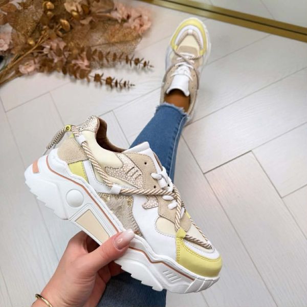 DWRS JUPITER SNEAKER J5554C-99 SAND/BUTTER