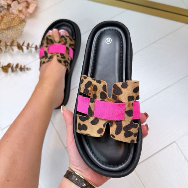 *SALE* HELLA SLIPPER **LS-367** LEOPARD