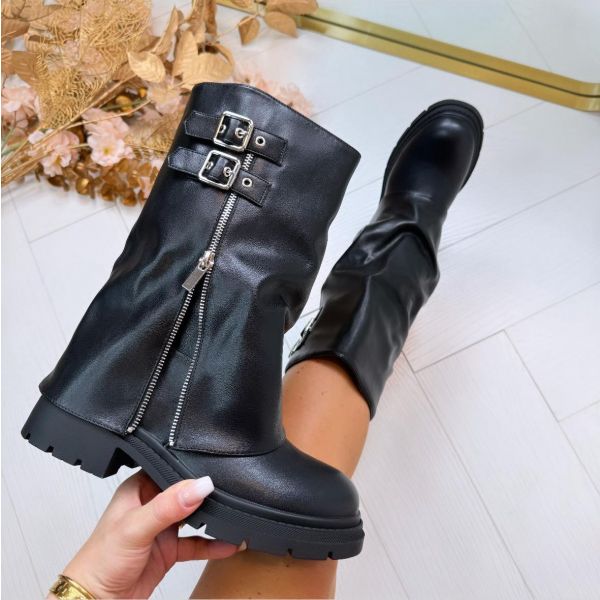 LONG ZIP BOOT RXJ-247 BLACK *WEBONLY*