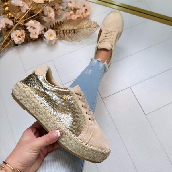 METALLIC MADDY SNEAKER LT33-03 GOLD *WEB ONLY*