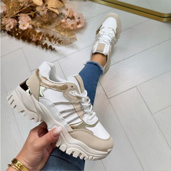 METALLIC NORI SNEAKER YY-5 WHITE *WEB ONLY*