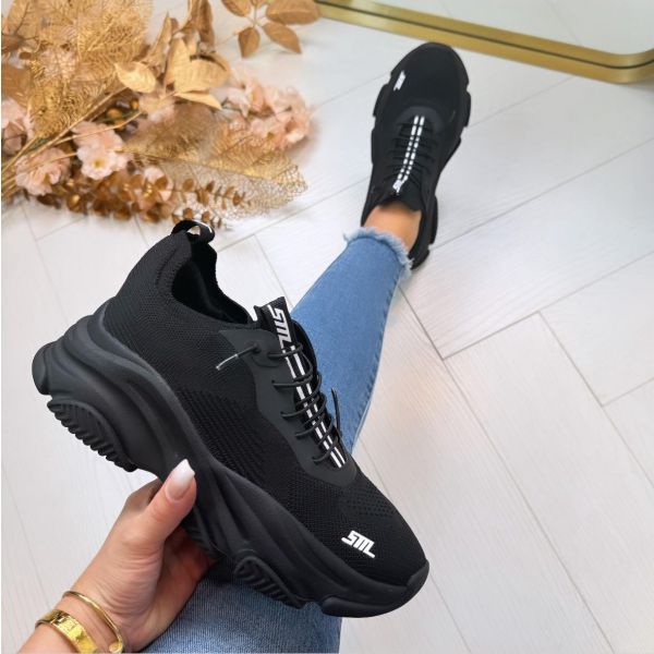 STEVE MADDEN SNEAKER VAULT 1 BLACK/BLACK