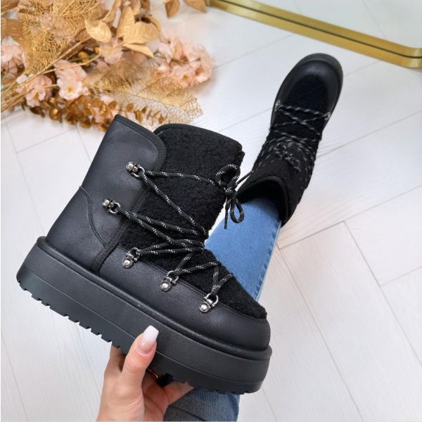 TEDDY BOOT 24889 BLACK *WEBONLY*