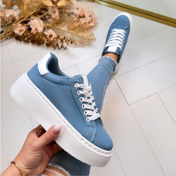 *SALE* DENIM SNEAKER LT230-5 L.BLUE *WEB ONLY*